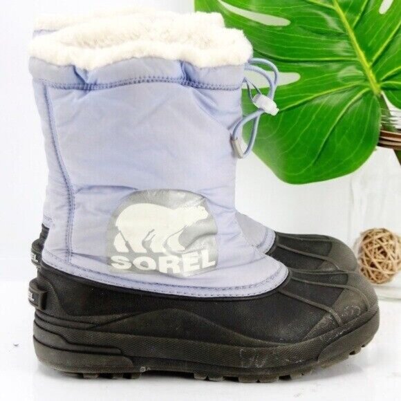 Sorel Girl's Snow Commander Boot Size 8 Waterproof Winter Purple Pull On Winter - Picture 3 of 11